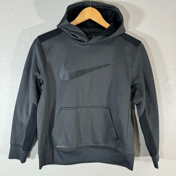 Nike Other - Youth Nike sweatshirt hoodie fleece large boy unisex kids gray kangaroo pocket